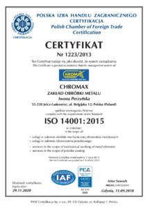 ISO 14001 do 2020